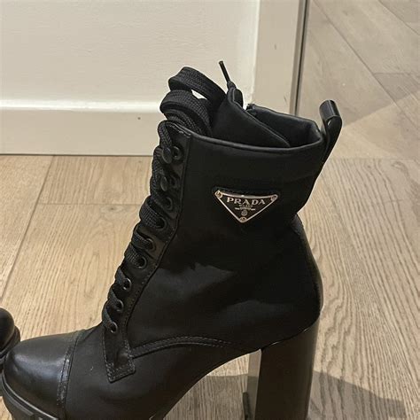 prada boots second hand|prada heeled boots.